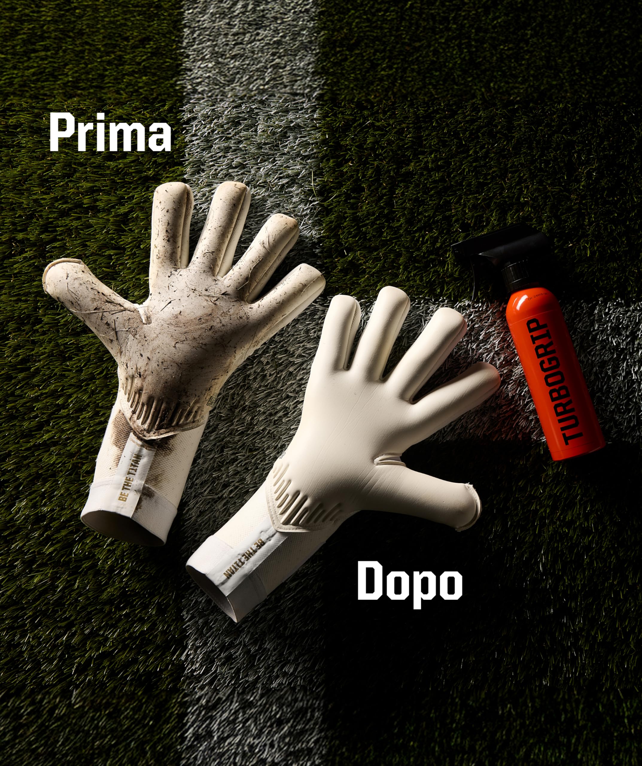 T1TAN TURBOCLEAN & TURBOFRESH detergente per guanti da portiere 200 ml, pulizia lattice per grip massimo e rimozione odori contro batteri, performance e freschezza a lunga durata