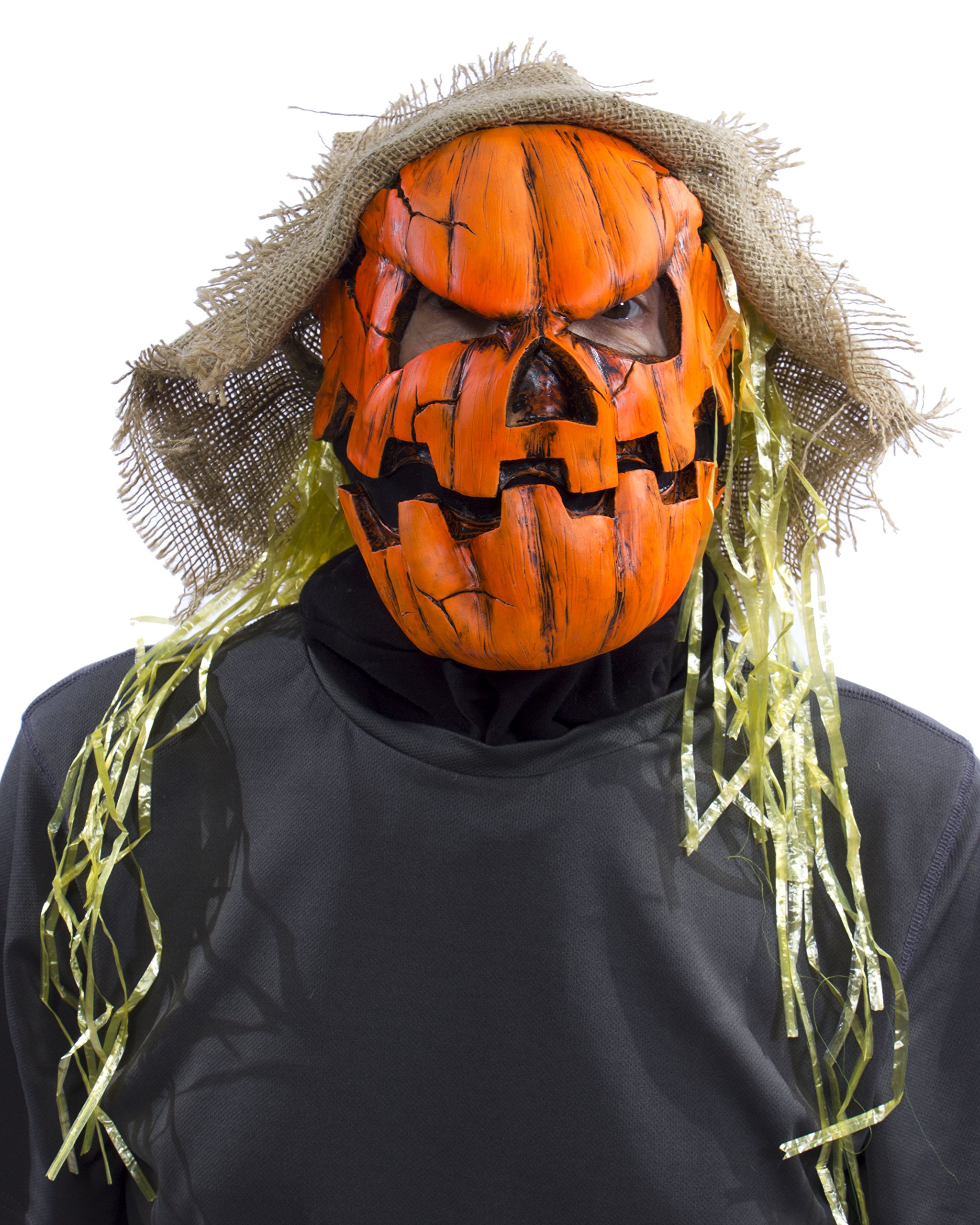 Amazon.com: Zagone UV Orange Glow Pumpkin Mask – Scary Jack O
