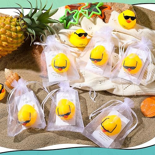 Miniatura 3 de Deekin 20 juegos de regalo de agradecimiento a los empleados a granel para compañeros de trabajo inspiradores mini patos de goma motivacionales