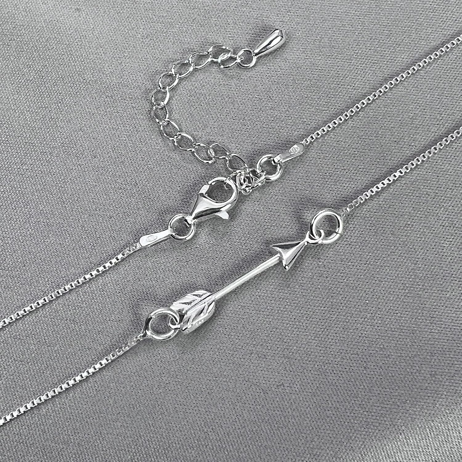 Dainty Sterling Silver Arrow Necklace for Women, Graduation Gift Necklace, Motivational Gift Necklace, Arrow Necklace Silver