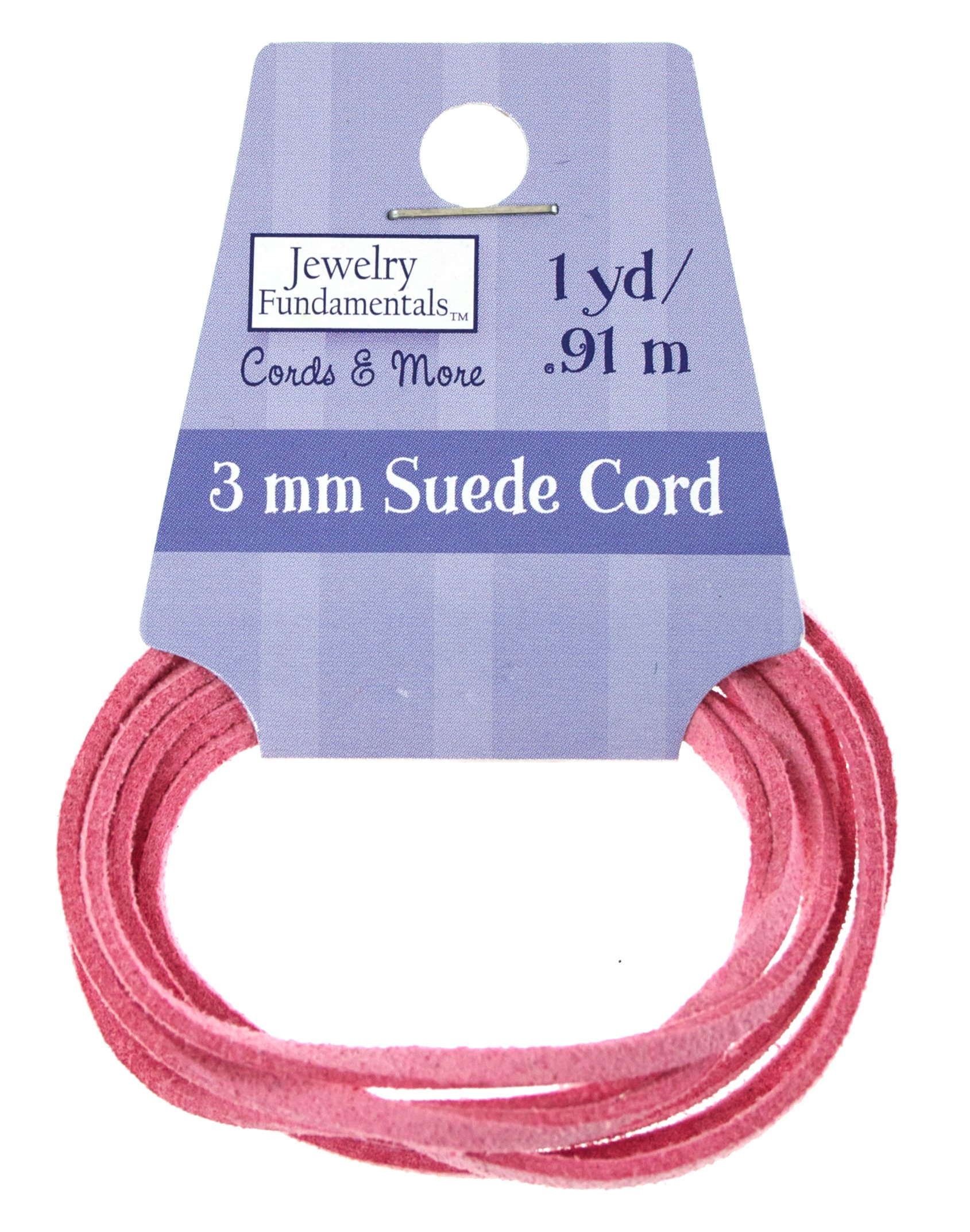 Sulyn Suede Leather Cord, Light Pink
