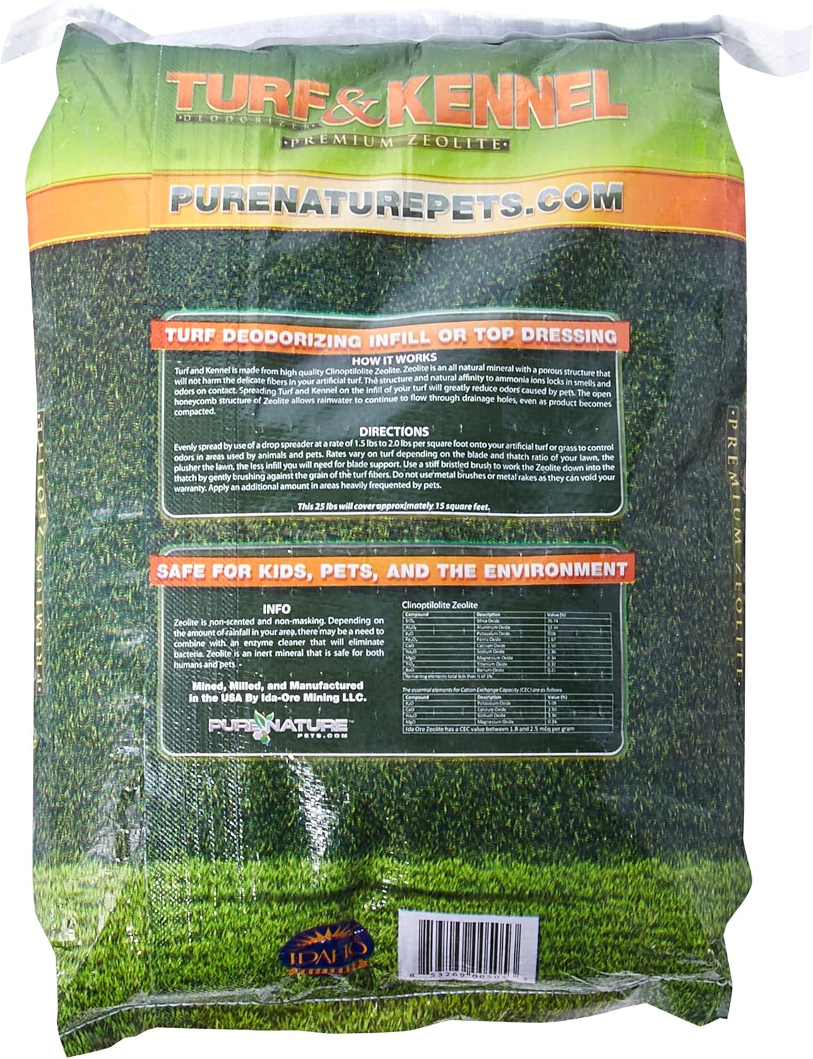 Pure Nature Pets Turf and Kennel Deodorizer, 25-Pound