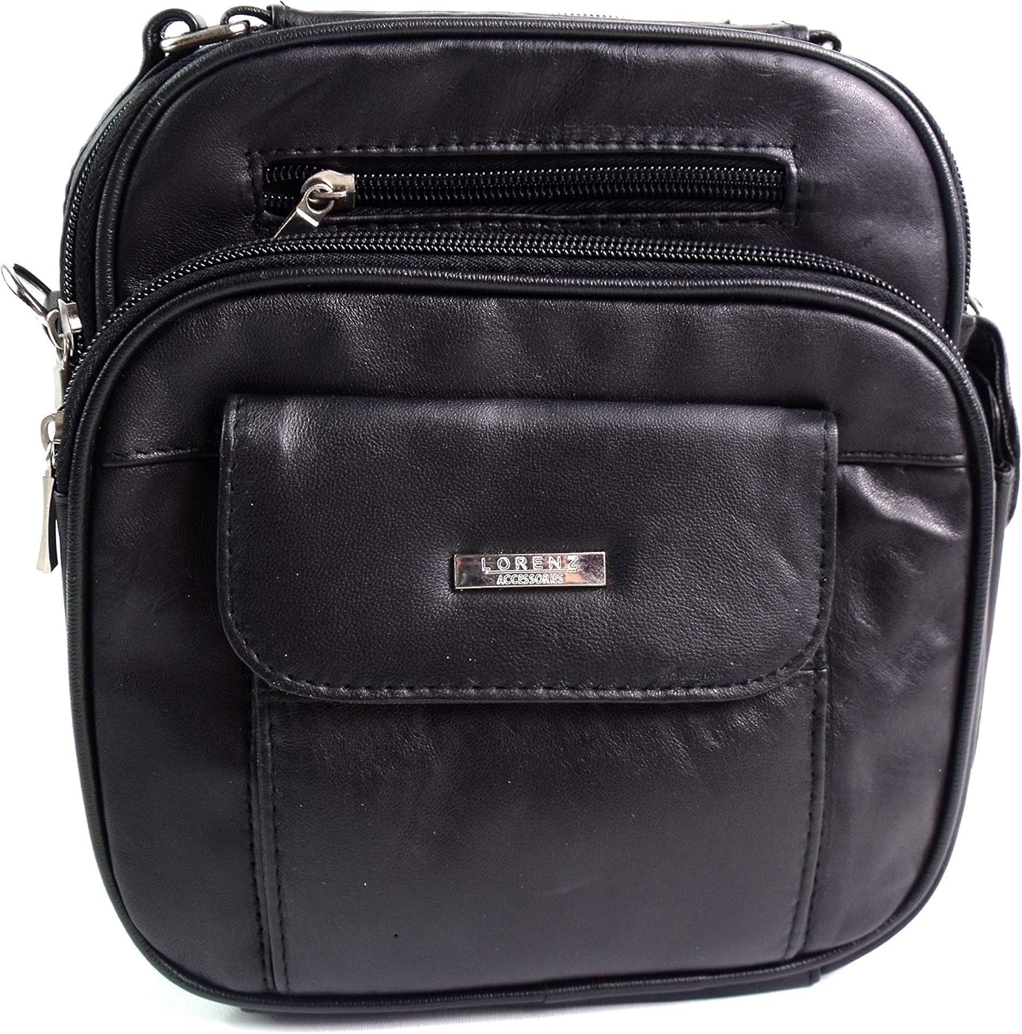 Lorenz Men's Messenger Bag Man Bag Shoulder Bag One Size Black