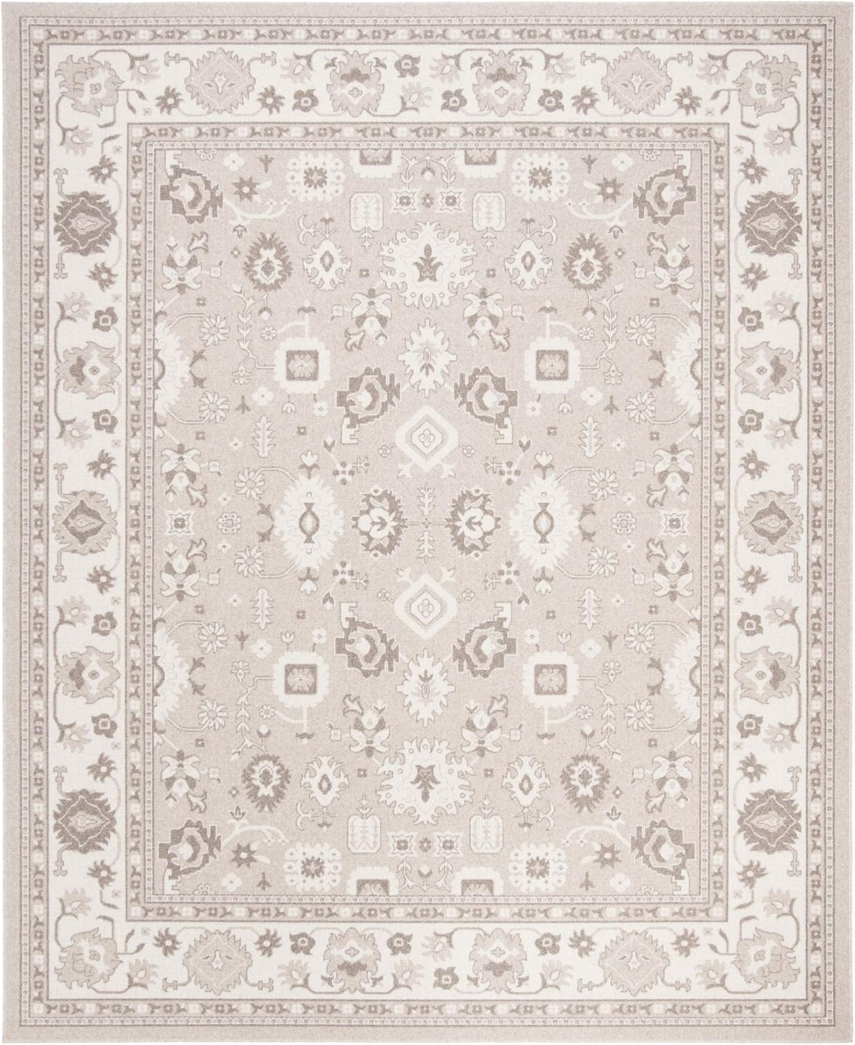 SAFAVIEH Essence Collection 5'1" x 7'6" Taupe / Natural ESS751A Traditional Wool Area Rug