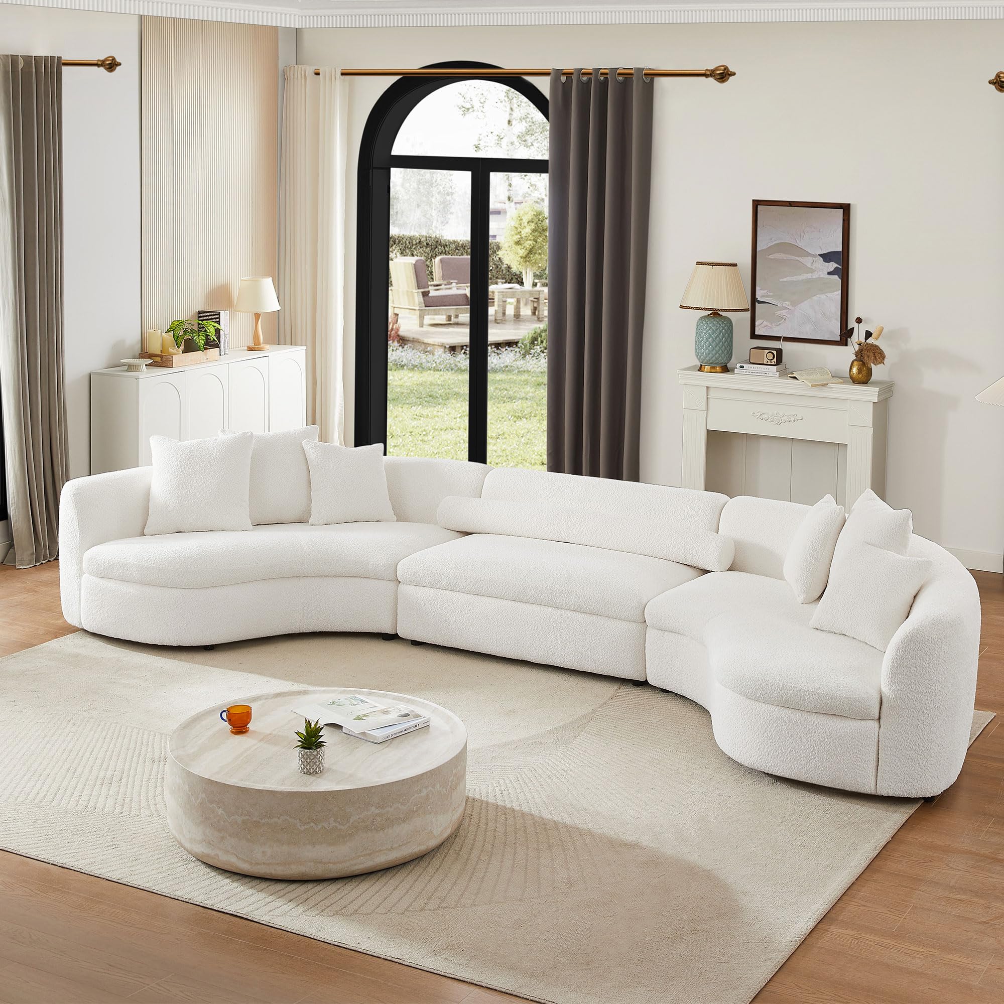Amazon.com: Oversized Modern 3 Pcs Upholstered Sofa Ultimate