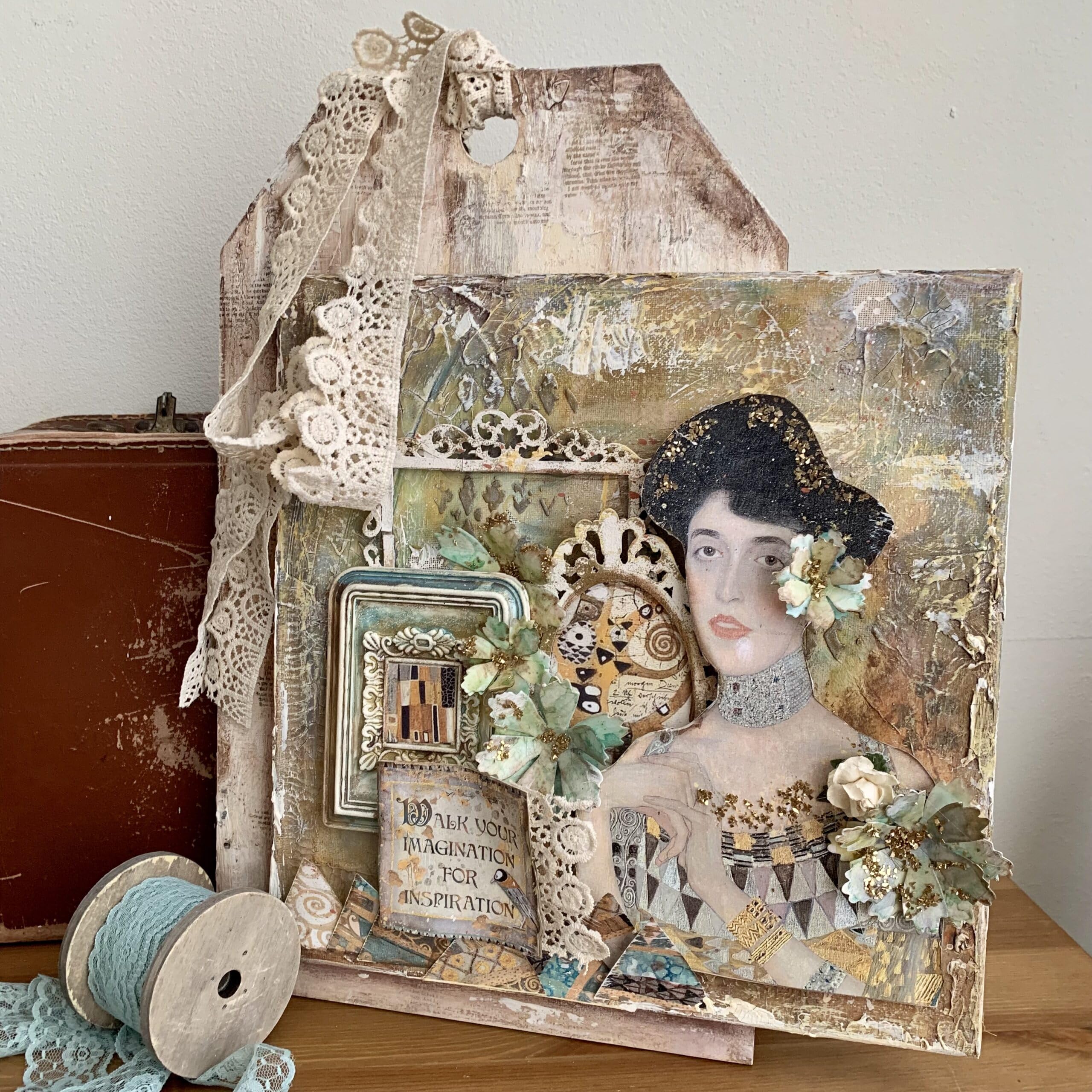 Stamperia Chipboard Wonderland Truciolare-Alice nel Paese delle Meraviglie, Vario, 15 x 30 cm