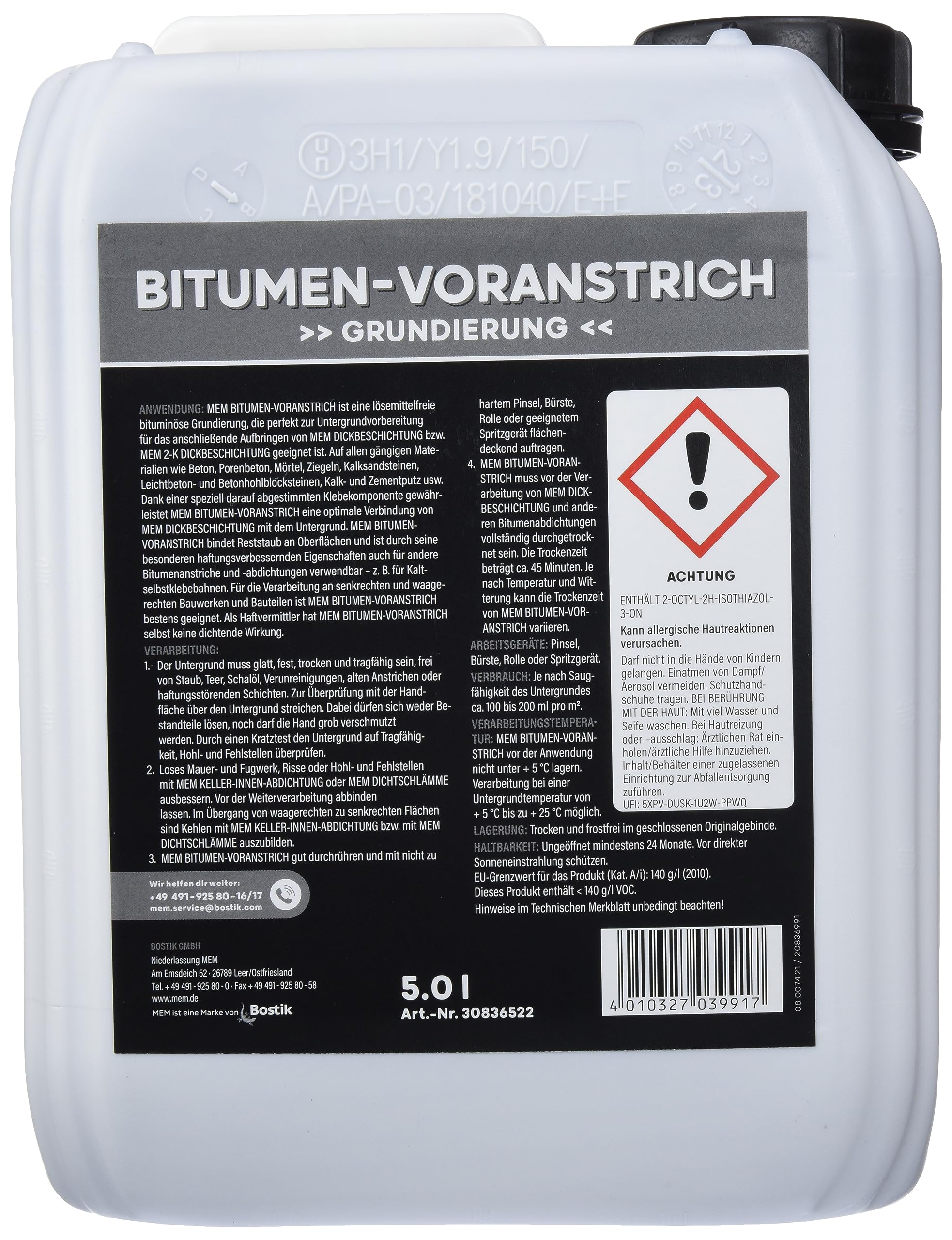 MEM voranstrich disolventes. 5 L