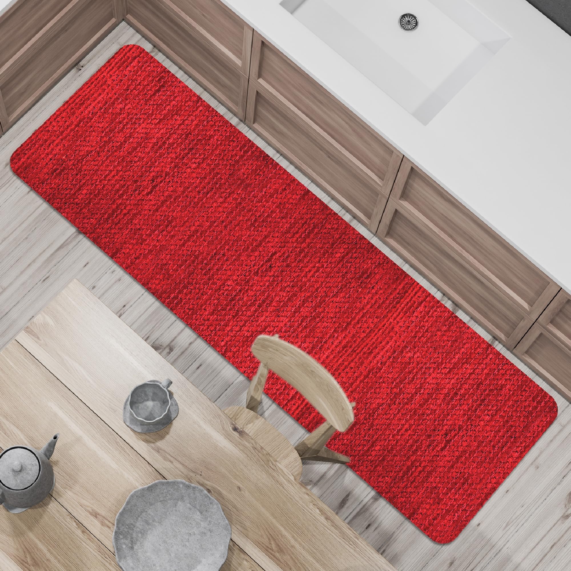 Comart Keukentapijt Nancy, Antislip, Machinewasbaar, Moderne Loper Van Chenille Voor Hal En Keuken Zacht Duurzaam Made In Italy Jade 50 X 100 Cm 1884060711