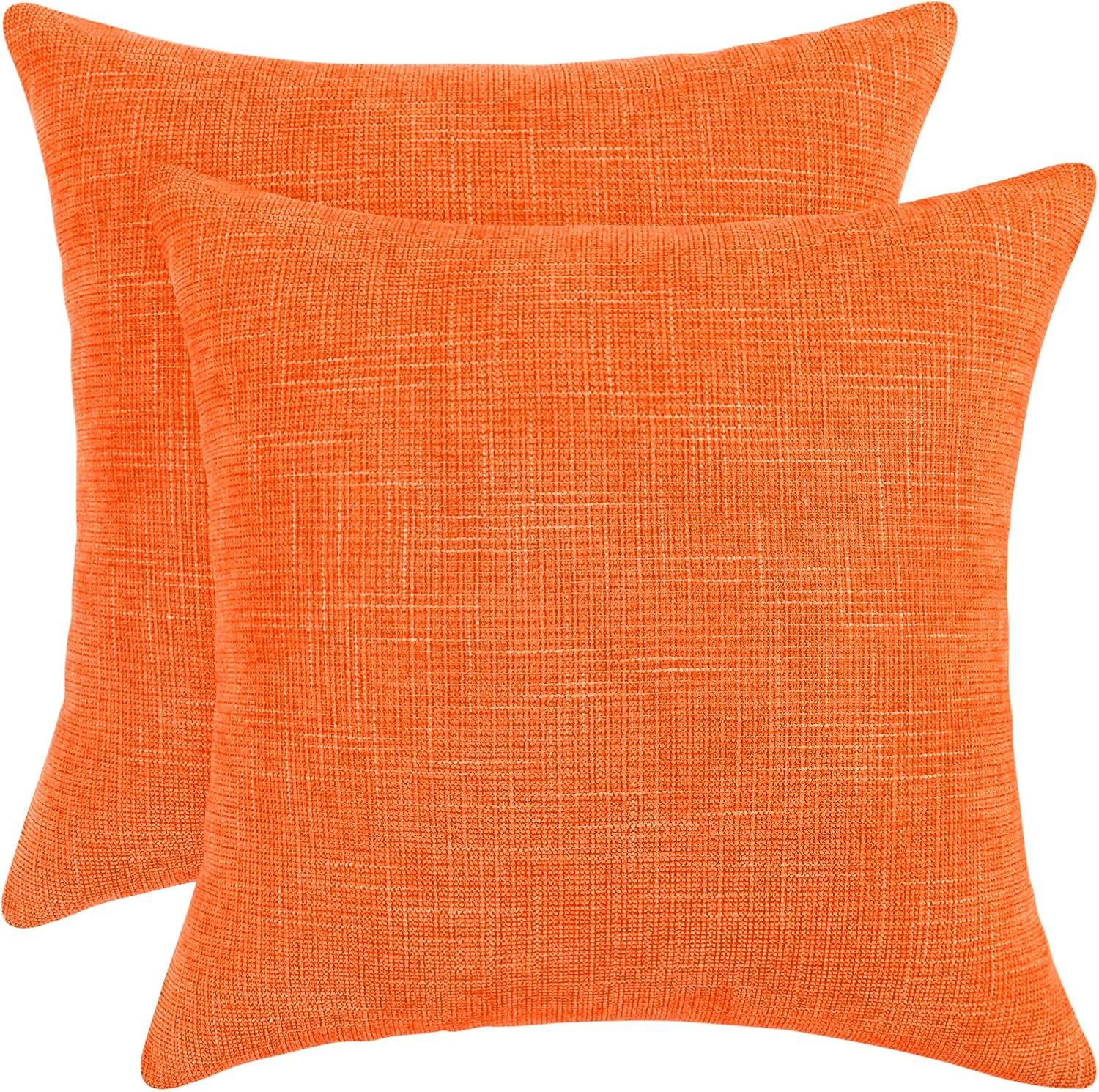 Yastouay 2 Pack Throw Pillow Covers 18 x 18 Inch, Farmhouse Decorative Throw Pillow