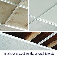 Vista 5 de Fasade. Tradicional, 1 capa de azulejo de techo, panel para techo, instalación fácil y rápida (azulejo de 2 pies x 2 pies)