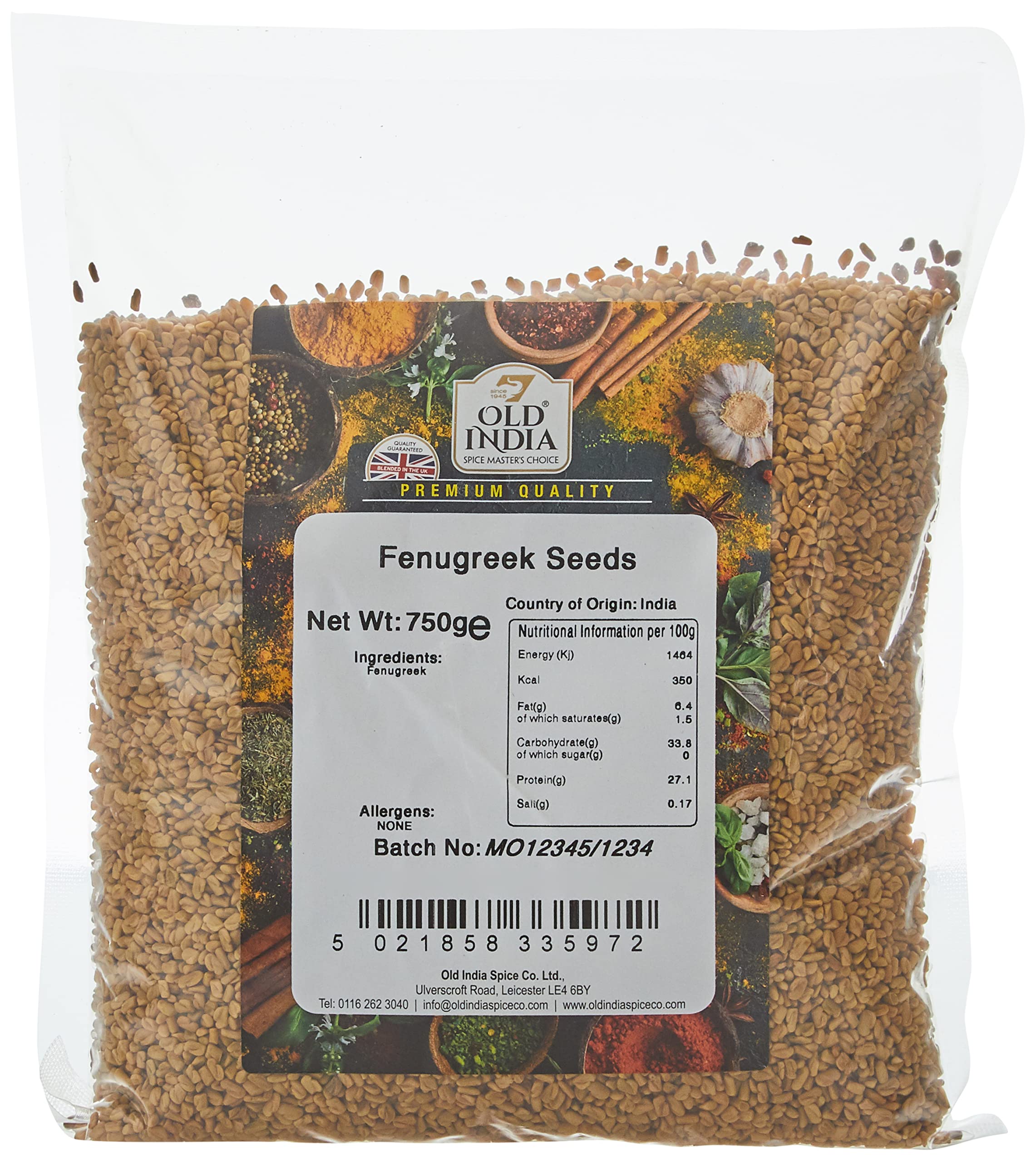Old India Fenugreek Seeds 750 g