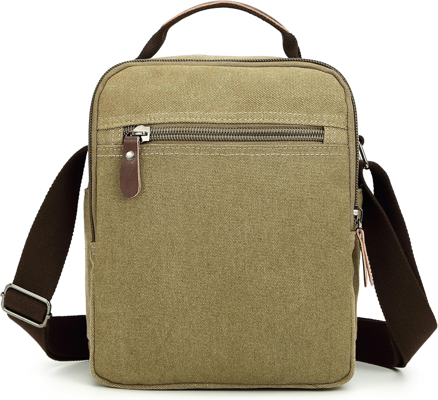 Sechunk Small Canvas Shoulder Bags Messenger Bag Travel Bag Business Bag Working Bag For Men Women - Image 3