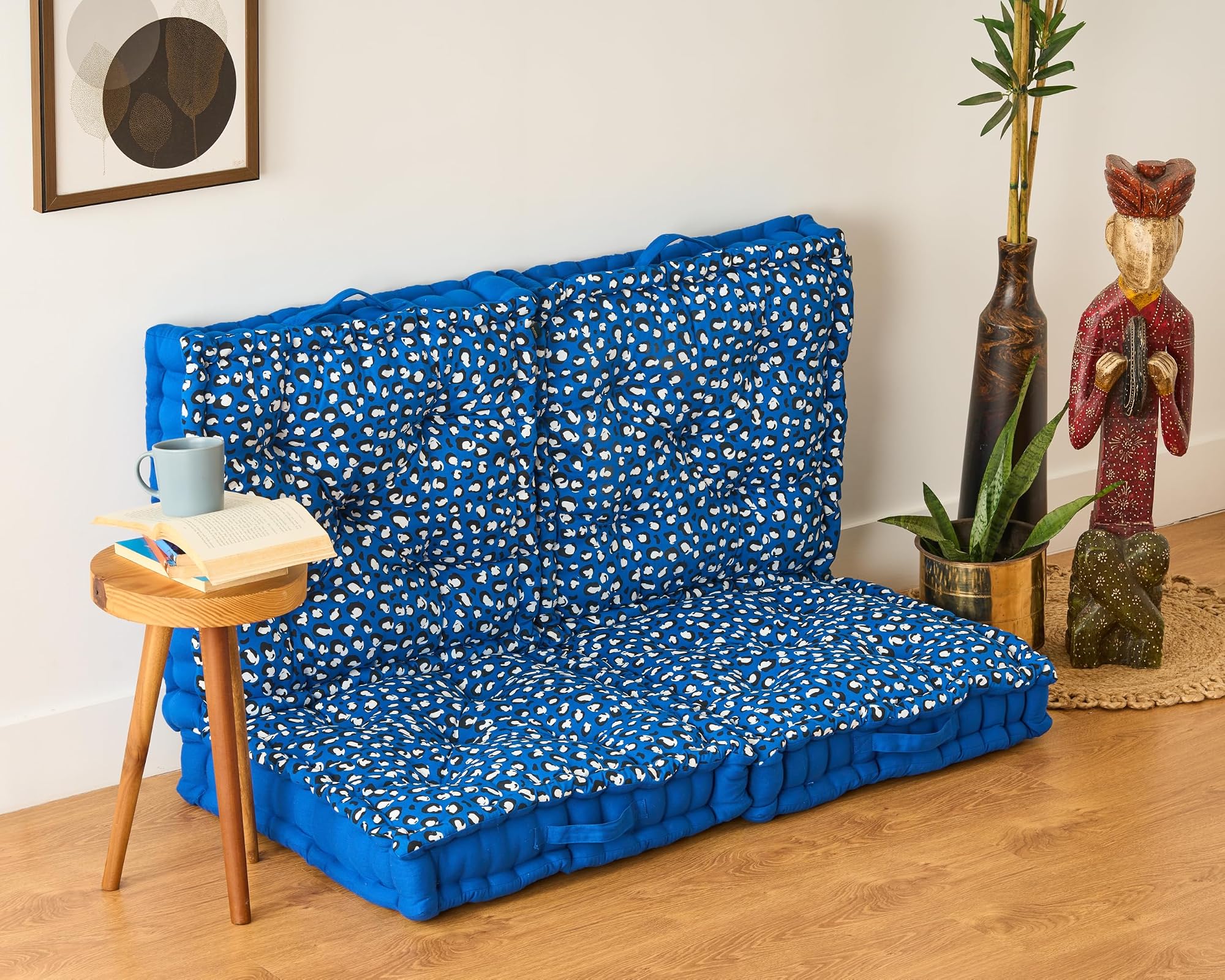 Premium Animal Printed Floor Back & Seat Cushion