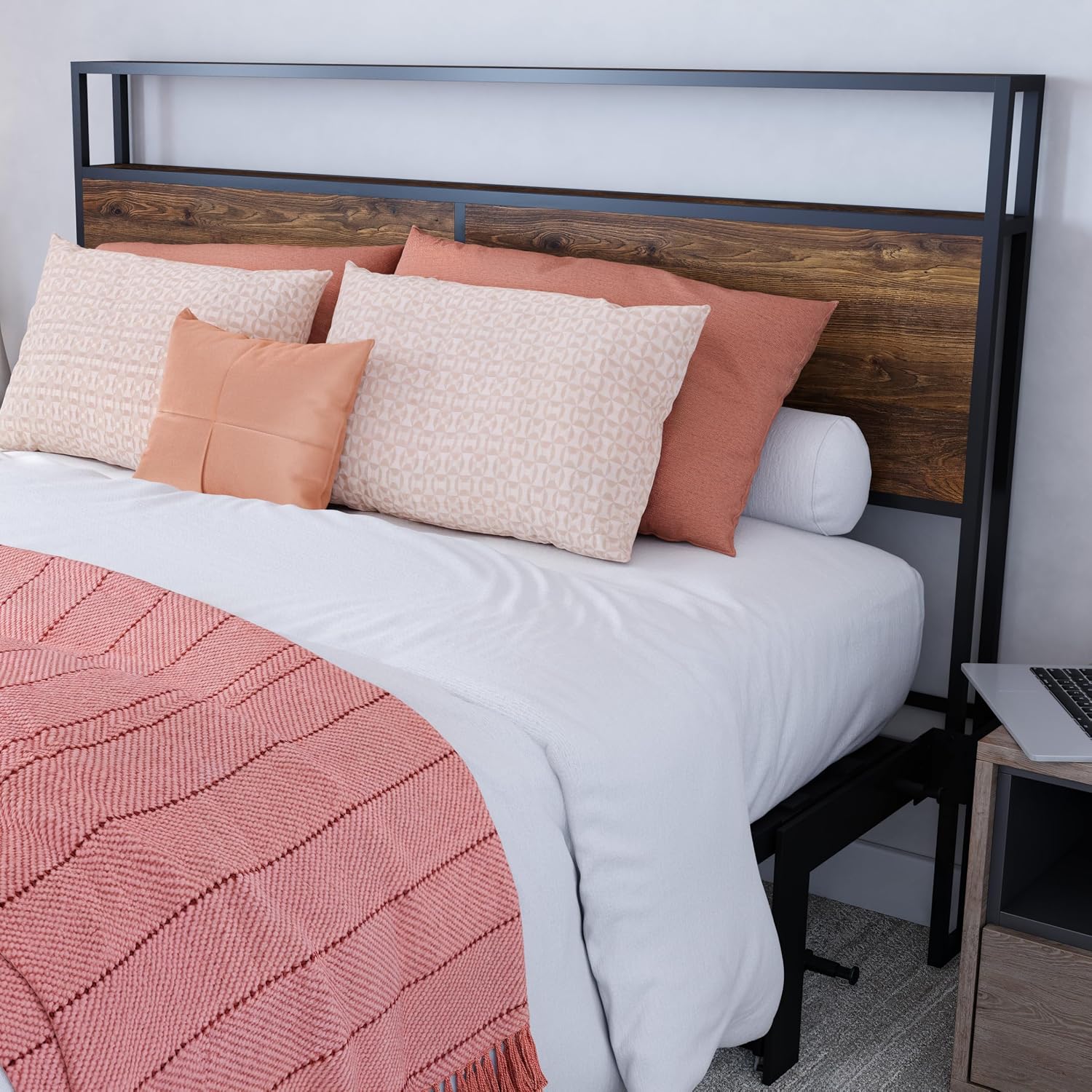 Xtraroom Cambridge Light RoomBed | Space Saving Lift Bed Perfect for Making Your Bedroom a Multifunctional Haven | Metal Bed Frame | Headboard and Footboard (Full)