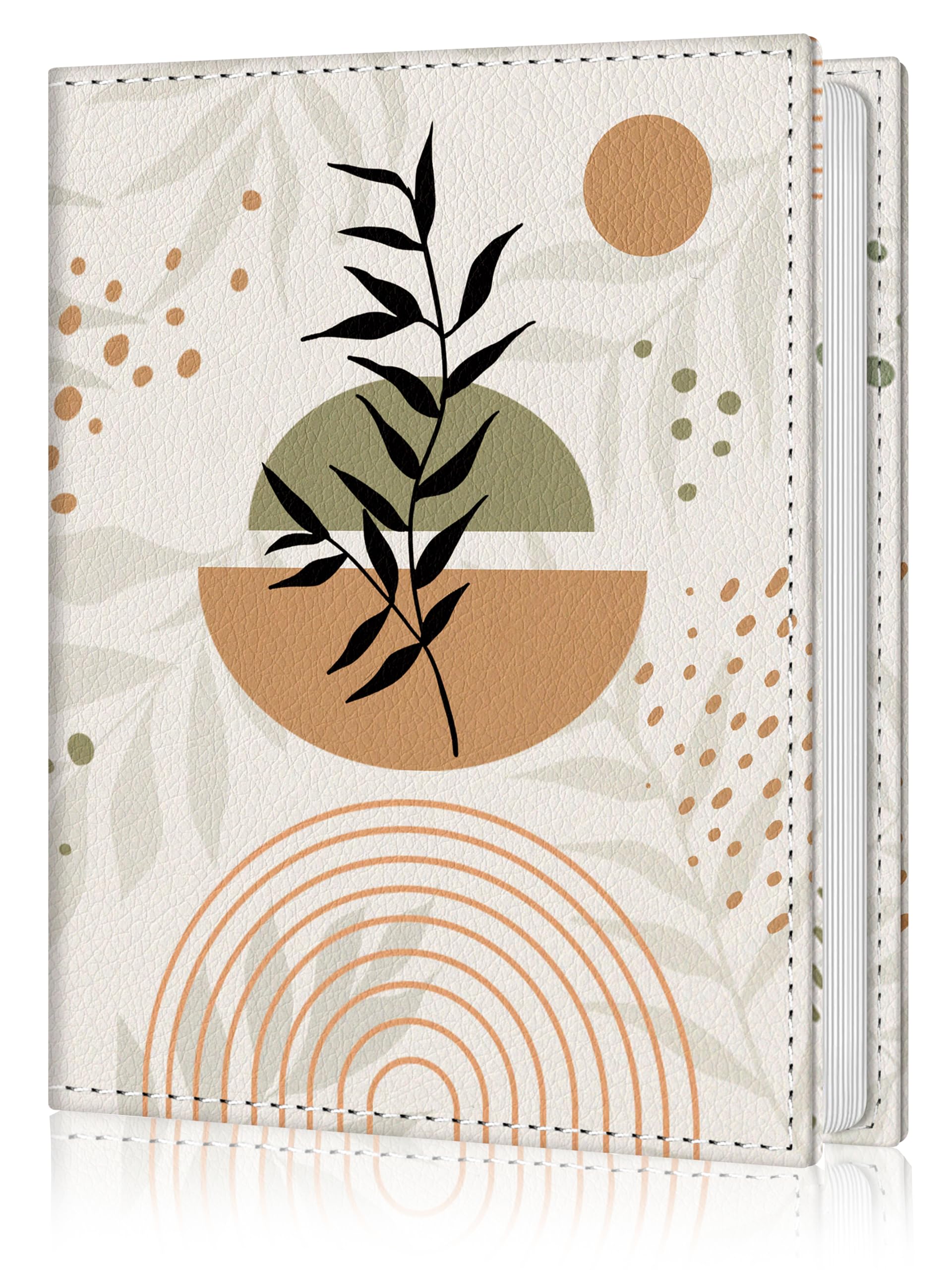 Photo Album 4x6, 56 Pocket Small Picture Book Abstract Leaves Sun