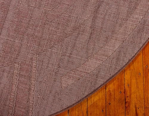 Miniatura 9 de Unique Loom Autumn Collection - Tapete abstracto, informal, moderno y contemporáneo (borde marrónbeige, 8 pies x 8 pies, redondo)