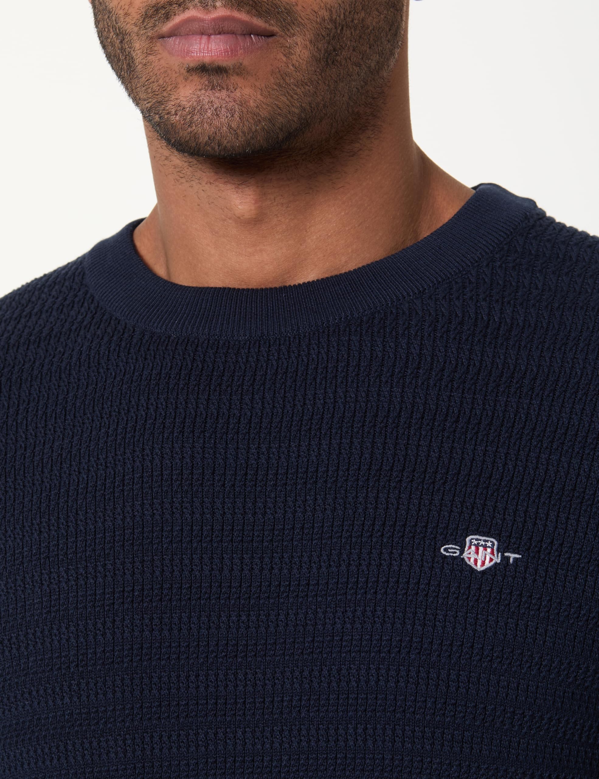 GANT Mini Cable C-Neck Pullover Uomo