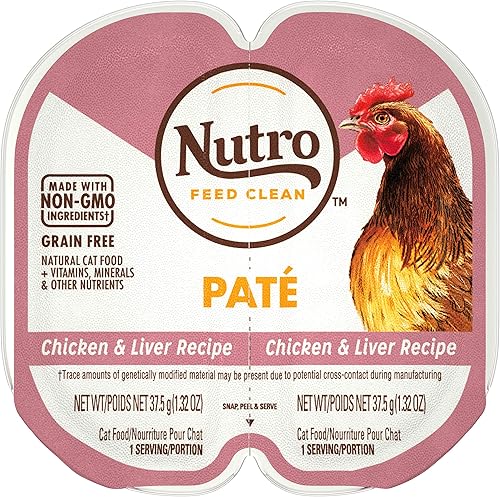 Nutro Perfect Portions - Alimento húmedo natural sin granos para gatos, paté