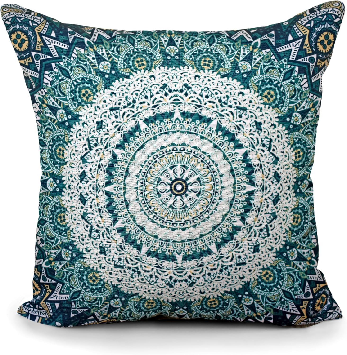 COZY TRENDS Decorative Indoor Outdoor Waterproof Throw Pillows with Inserts - Stylish Comfort for Your Patio Furniture, Garden Chairs, or Indoor Décor (18''X18'', Green)