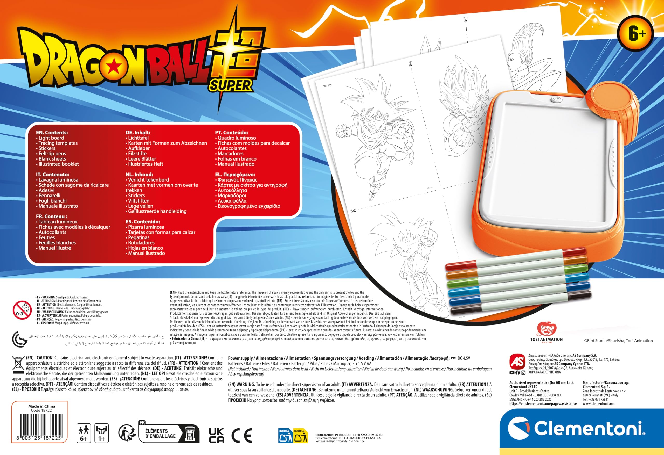 Clementoni Dragon Ball Luminous Board, Activity Toys, for Kids Made in Italy, Multicolor - 18782, 31.1 cm x 45.1 cm - Image 3