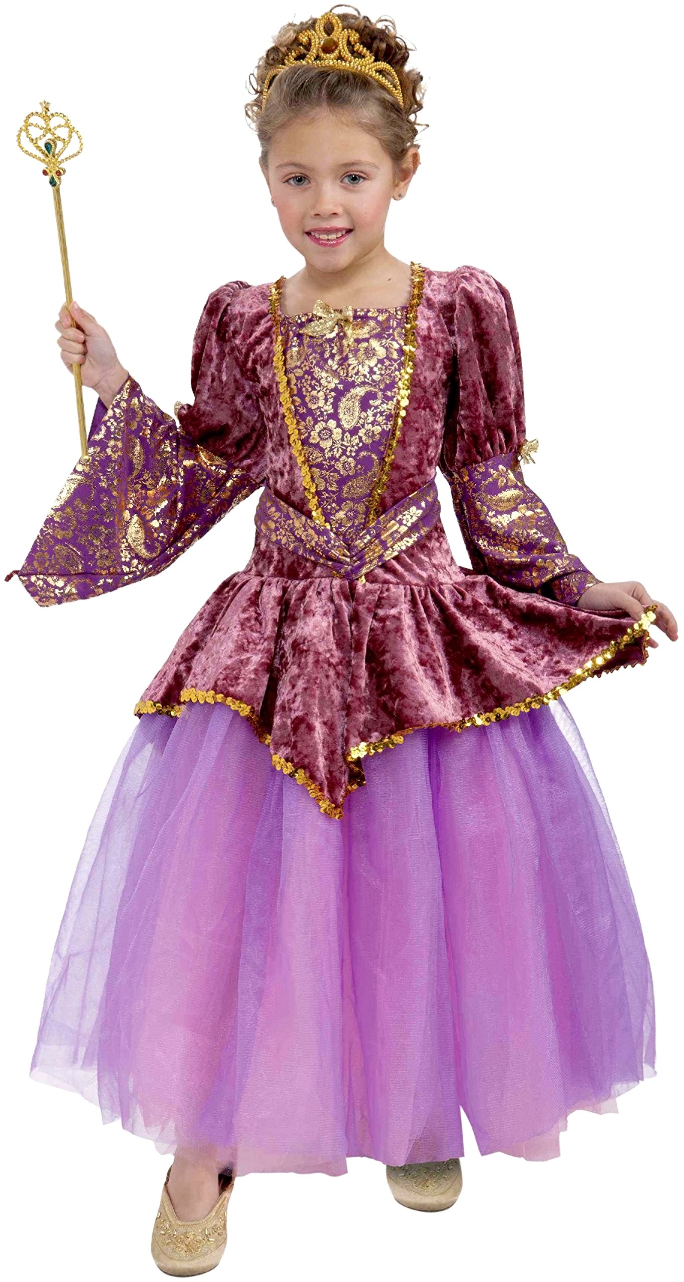 Costume da principessa prugna per bambine