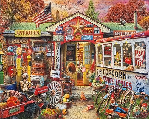 Miniatura 4 de Springbok Rural Antique Shop - Rompecabezas de 1000 piezas para adultos, recuerda tu tienda de antigüedades favorita mientras buscas el tesoro