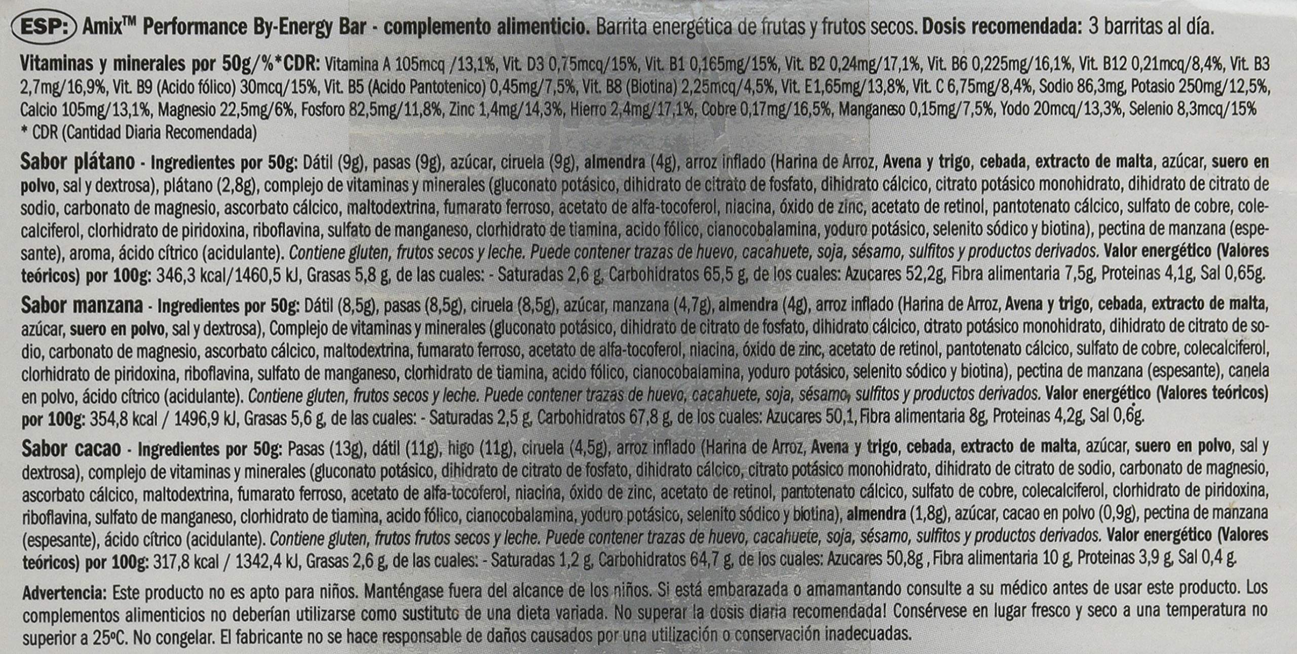 BY-ENERGY BARS 20*50 GR Cacao