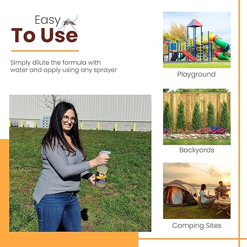 Miniatura 5 de Spray natural para control de mosquitos listo para usar, repele mosquitos, garrapatas, pulgas, moscas, mosquitos y niguas (32 onzas listas para usar)