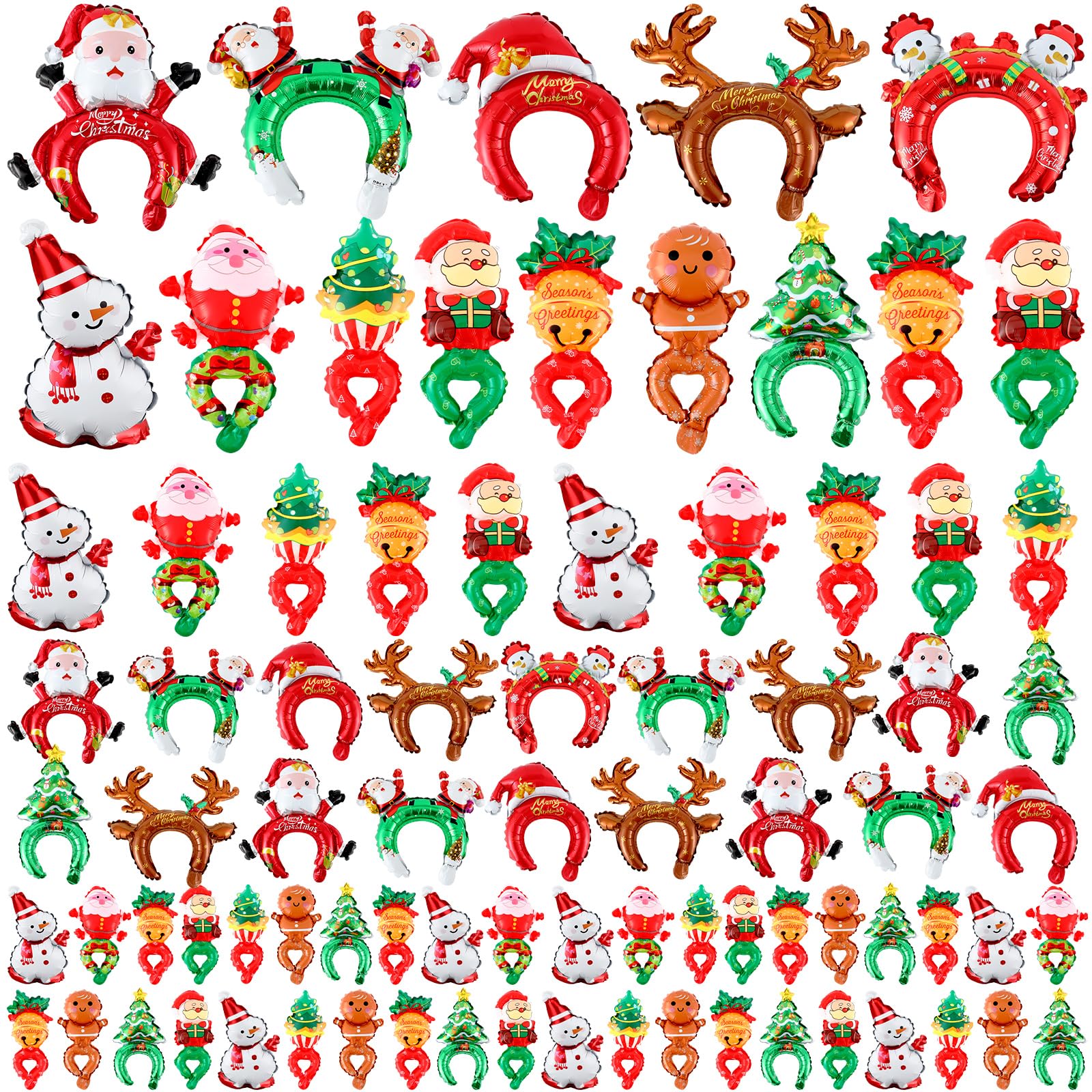 Amazon.com: Libima 120 Pcs Christmas Inflatable Headbands
