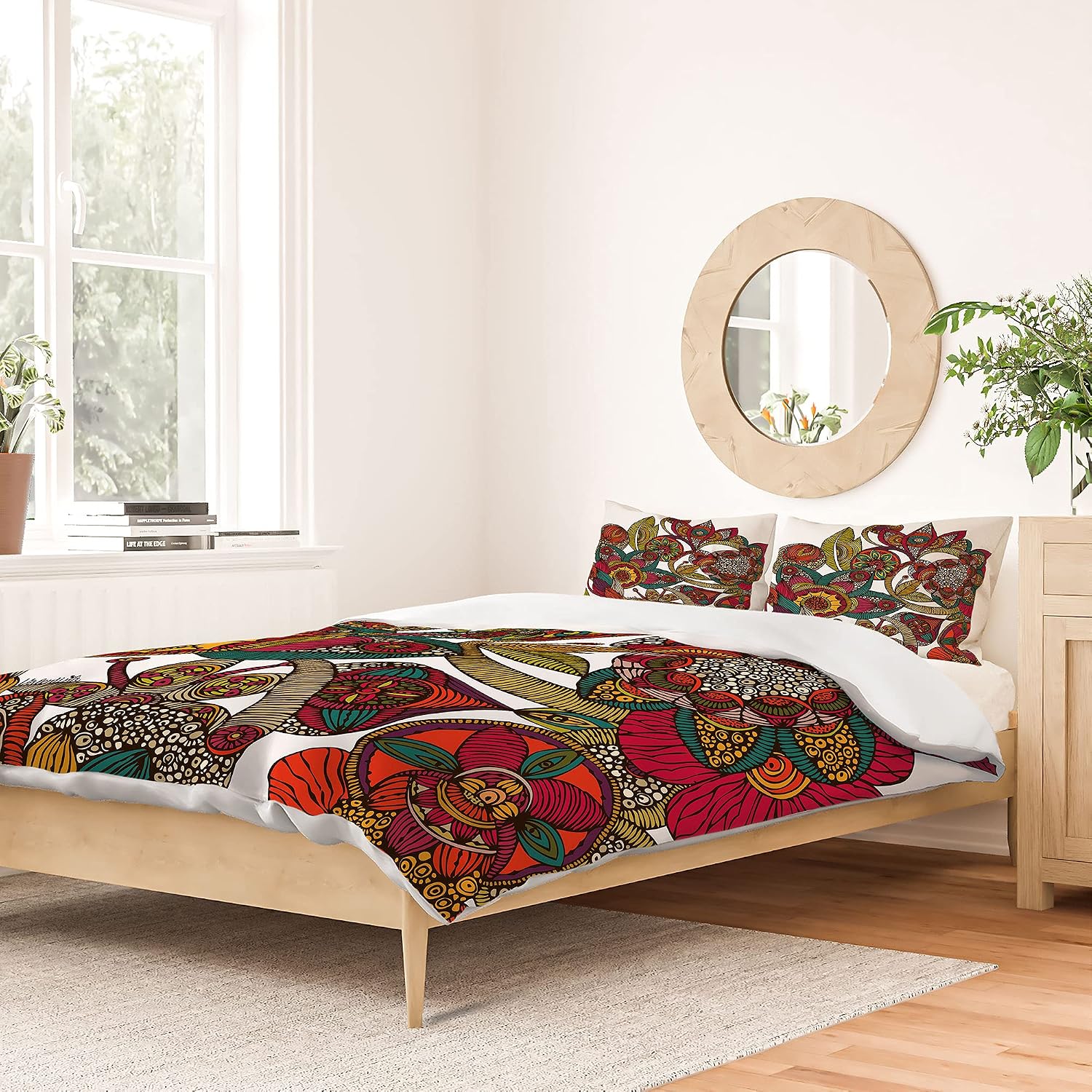 Deny Designs Cotton Duvet, Valentina Ramos Garden Ava, Queen