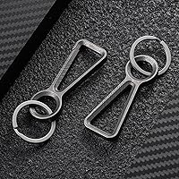 Vista 9 de KeyUnity KM01 Titanio EDC Llavero Clip con abrebotellas, Mosquetón de liberación rápida Llavero Soporte para Hombres