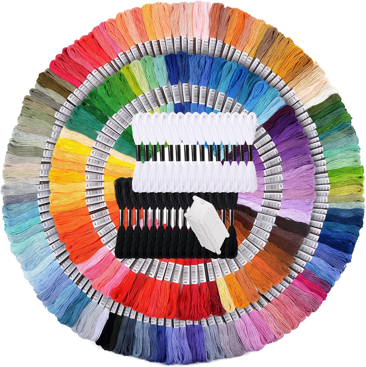 Amazon.com: 122 skeins Embroidery Floss - Embroidery Thread ...