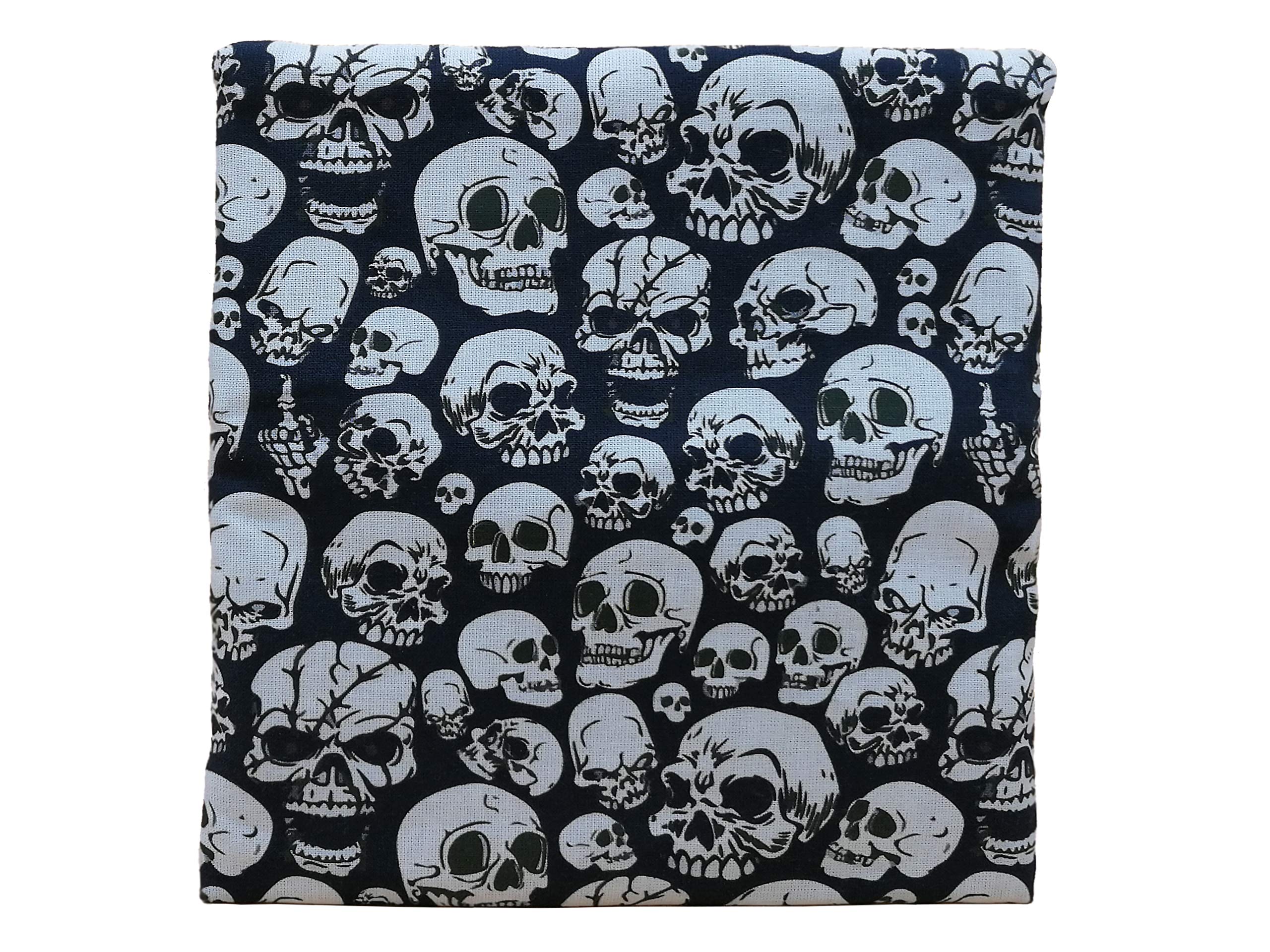 Plan B, Porte-Cigarettes Tabac à Rouler, Yolo Hardcore, 16 x 8.50 cm, 50 g, avec Sac en Caoutchouc Eva à Intérieur, Noir avec Crânes Blancs