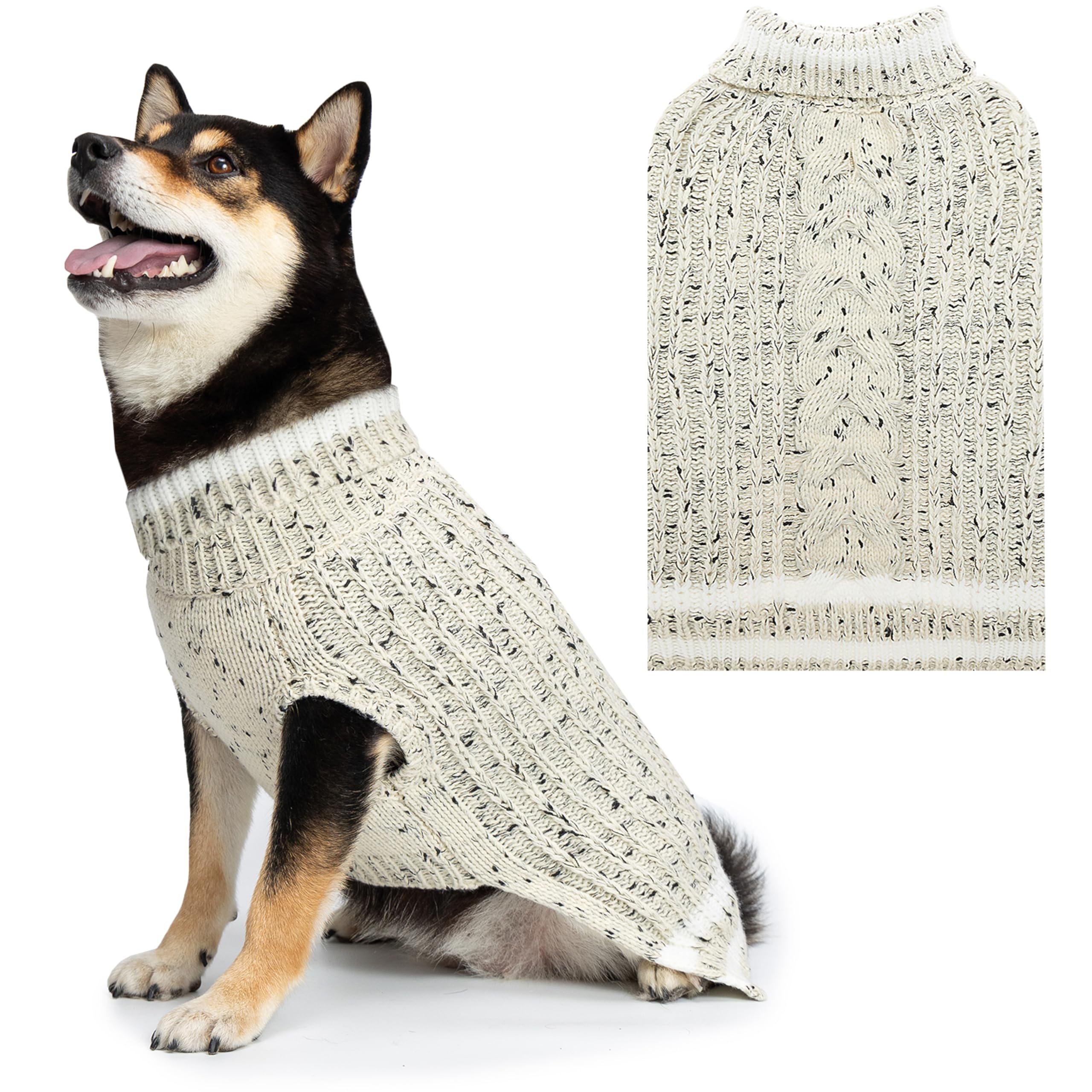 Pull pour chien du S au XL en polaire chaude col roulé CUSOZWO