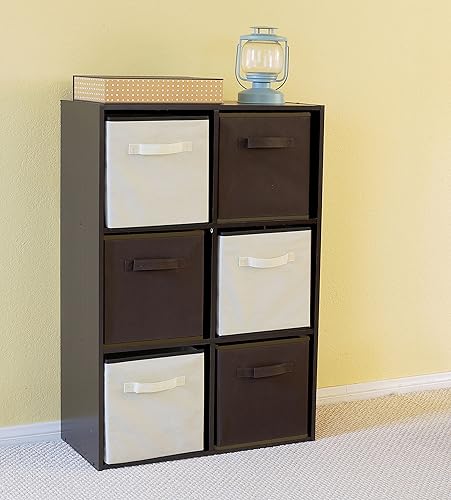 Miniatura 5 de Simple Houseware - Cesta en forma de cubo plegable de almacenamiento, paquete de 6