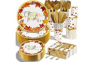 Qinline Thanksgiving Dinnerware Set - Perfect for Your Thanksgiving Table