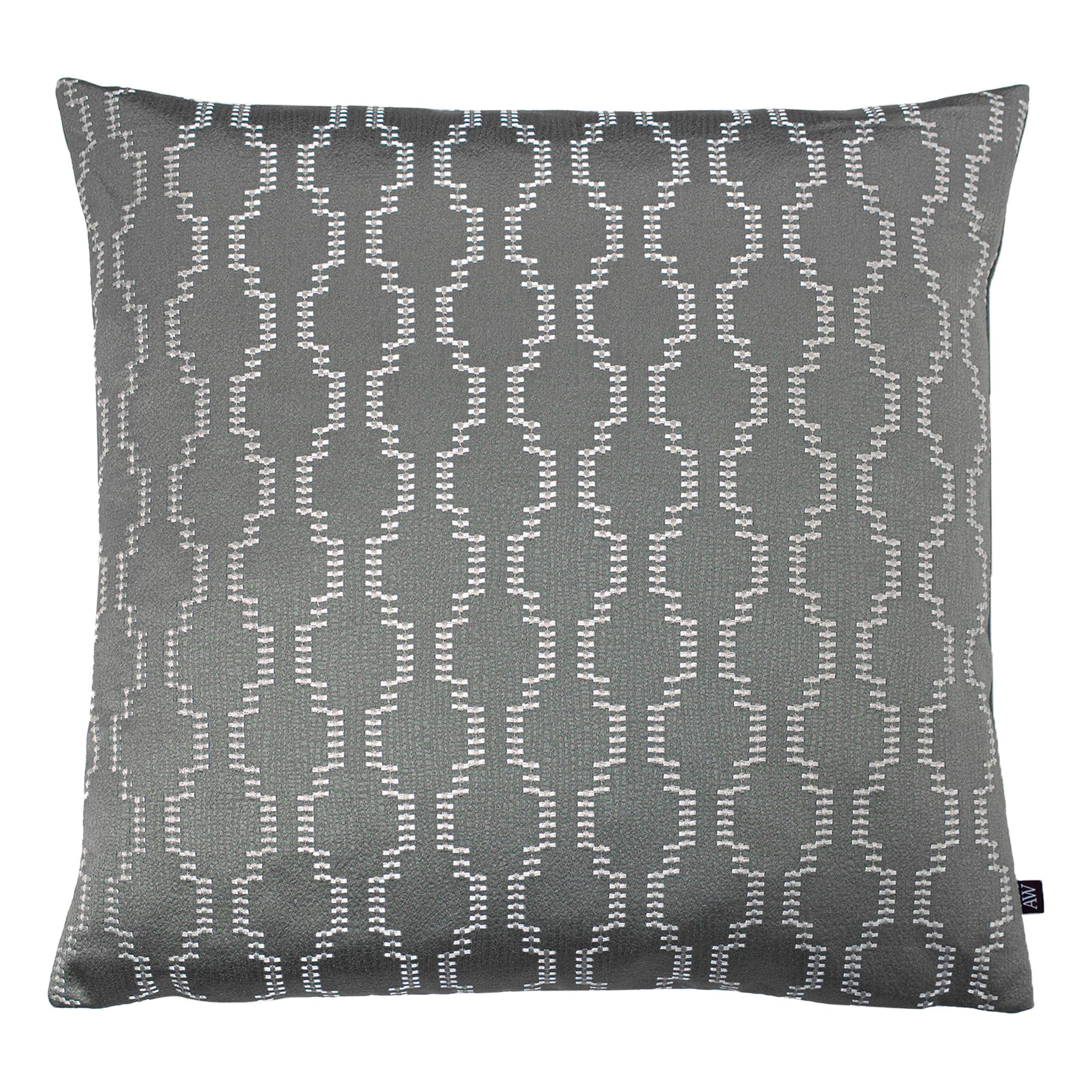 Ashley Wilde Nash Cushion Cover, Fog/Dark Grey, 50 x 50cm