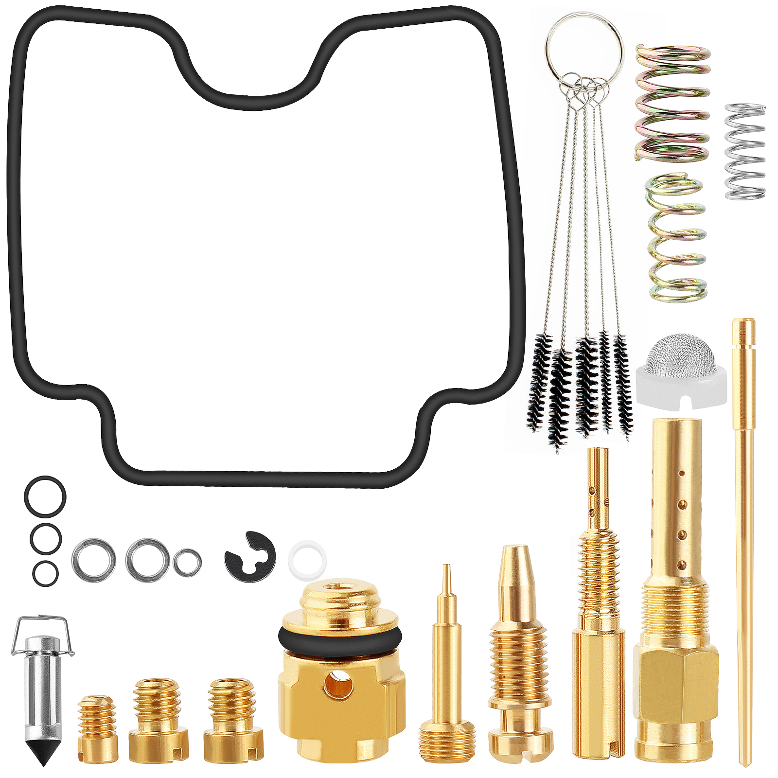 Carburetor Carb Repair Kit For Kawasaki KVF400 Prairie 1999-2002 Carburetor Rebu
