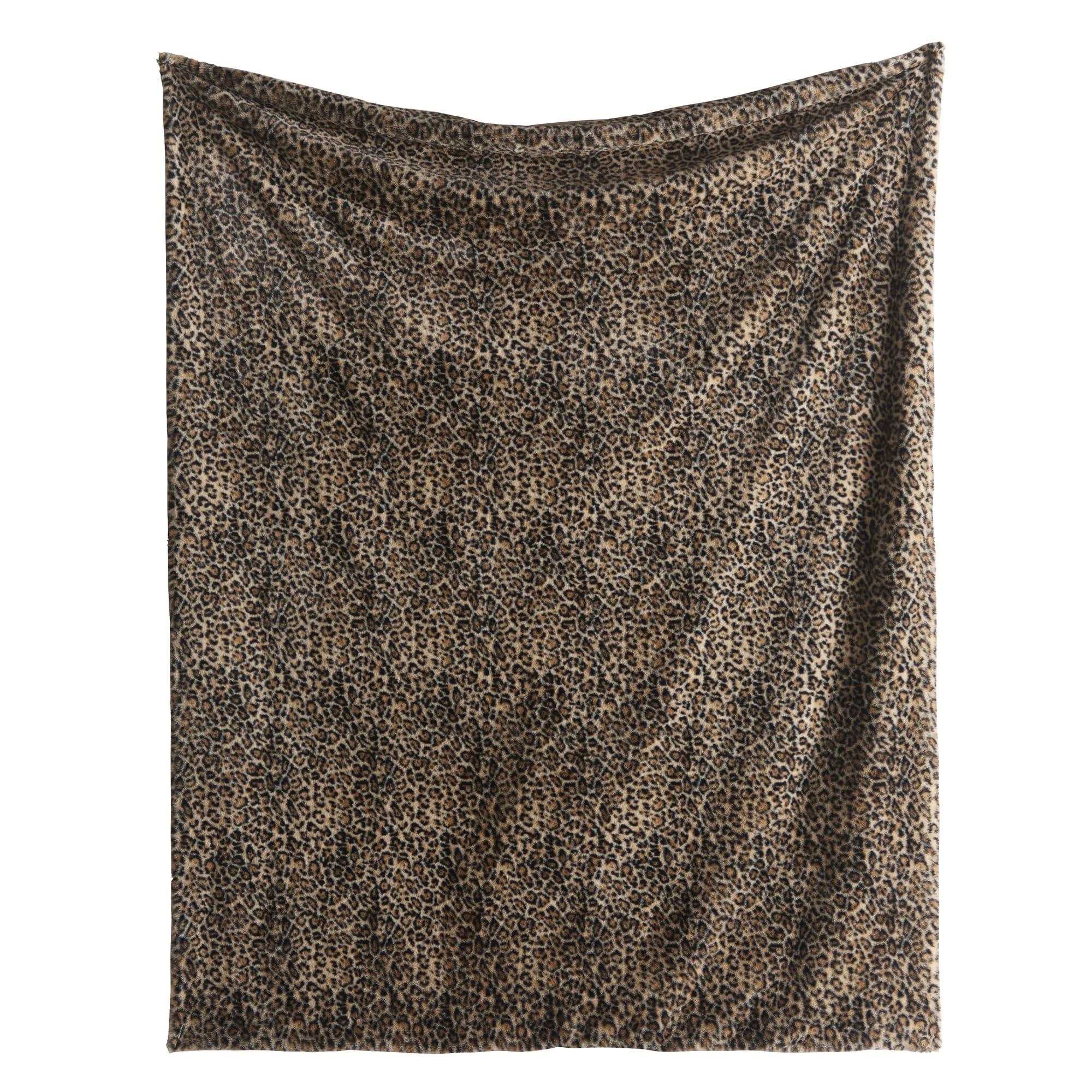 Fusion Snug Recycled Polyester Throw, Leopard Print, Natural, 150 x 200 cm, Cosy Fleece, Adult, Animals Theme