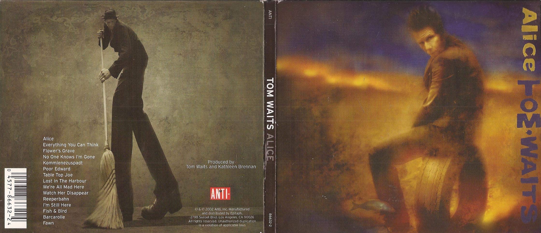 Alice [Audio CD] Tom Waits; Crystal Gayle; Carla Kihlstedt; Matthew Brubeck; Joe Gore; Nick Phelps; Kathleen Brennan; Larry Taylor; Andrew Borger; Eric Perney; Gino Robair; Colin Stetson and Bent Clausen