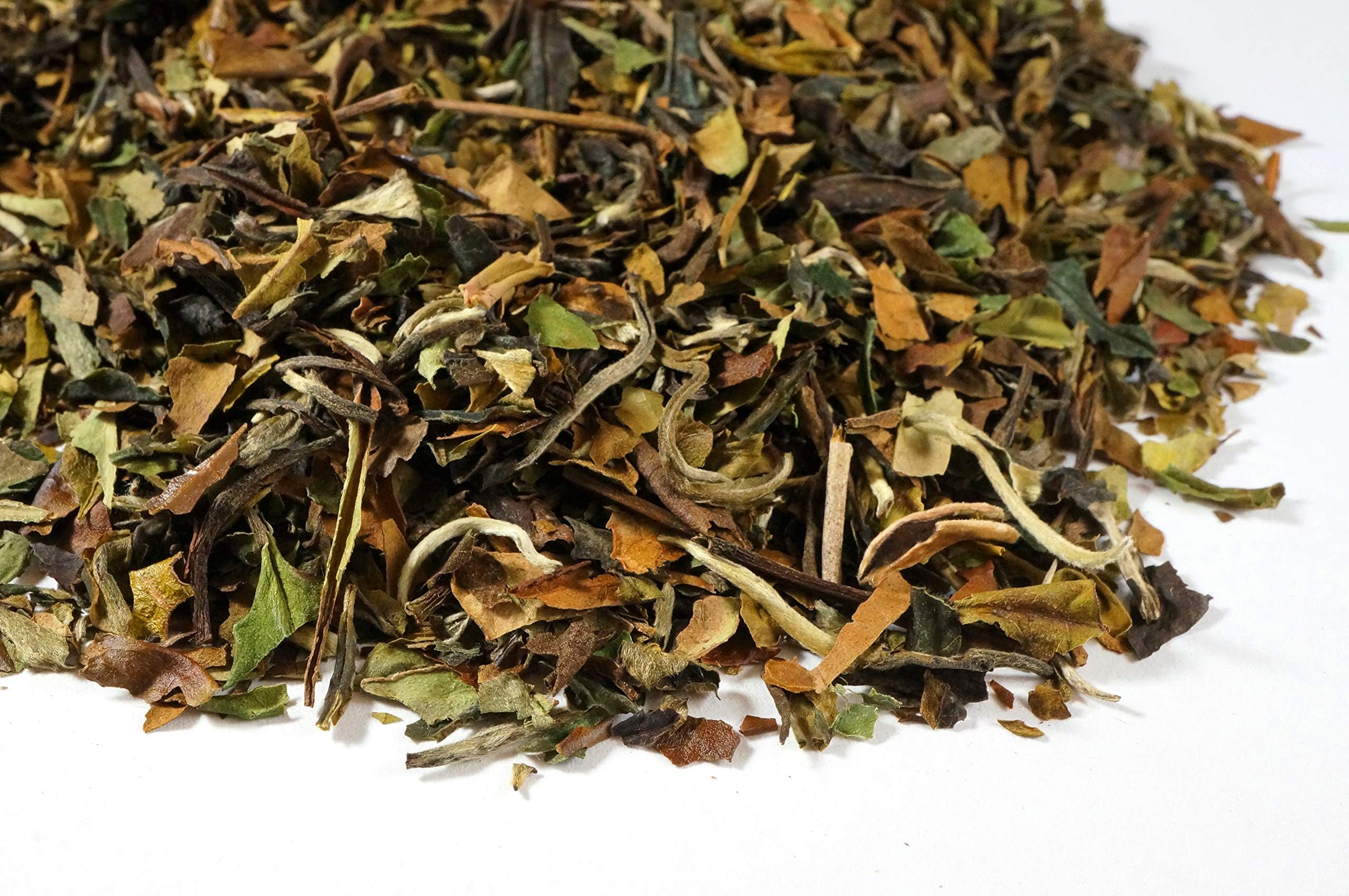 Peony (aka. Pai Mu Tan) White Tea Sampler. Gourmet Tea Sampler Makes 3 Servings. Beantown Tea & Spices Brand. (Peony White Tea)