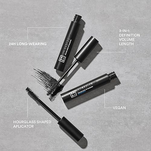 Miniatura 3 de 3INA MAQUILLAJE - Vegano - Libre de crueldad animal - Máscara de pestañas largas de 24 horas de nivel - Pestañas largas negras - Definición extrema