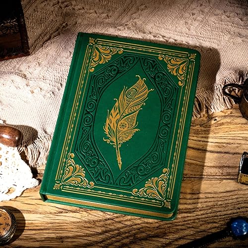 Miniatura 9 de CAGIE Diario vintage para mujer, 320 páginas, cuaderno de papel con borde dorado, cuaderno de tapa dura A5, diario de cuero para escribir, 5.7 x 8.3