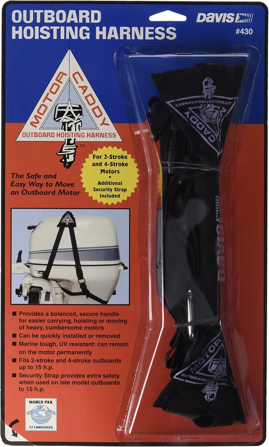 Davis Instruments 166430 Hoisting Harness for Moving Outboard Motors