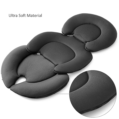 Miniatura 4 de Rezlli Cojín reversible de apoyo para bebé recién nacido, inserto de malla 3D, forro transpirable compatible con cochecito, asiento de automóvil,