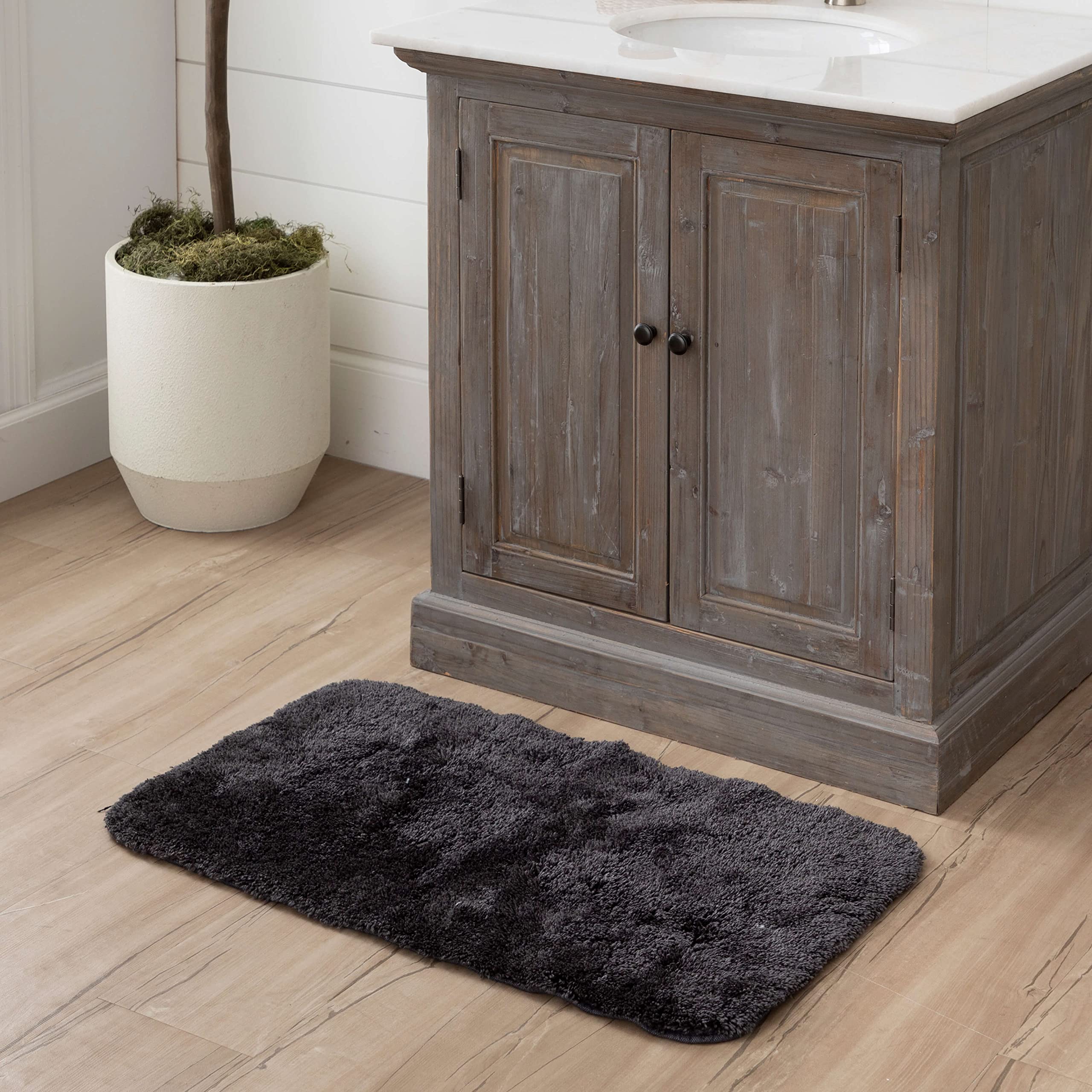 Mohawk Home Pirates Well Bath Charcoal 1' 5" x 2' Bath Mat