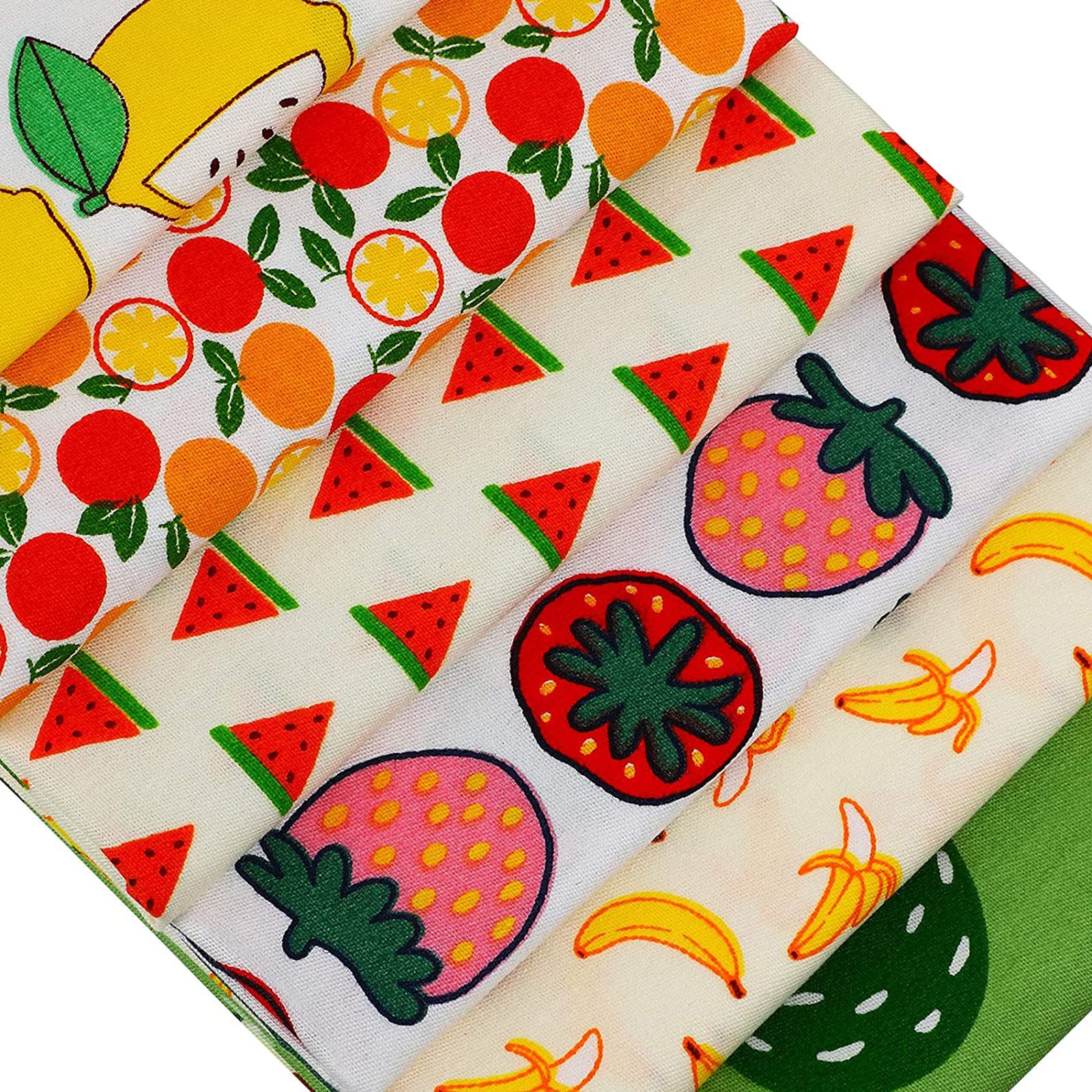 Lot De 12 Pièces De Tissu à Motifs De Fruits à Motif De Fruits Et
