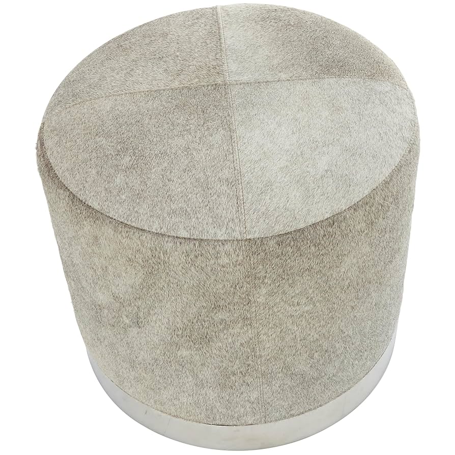 Amazon.com: Deco 79 Leather Living Room Stool Patchwork