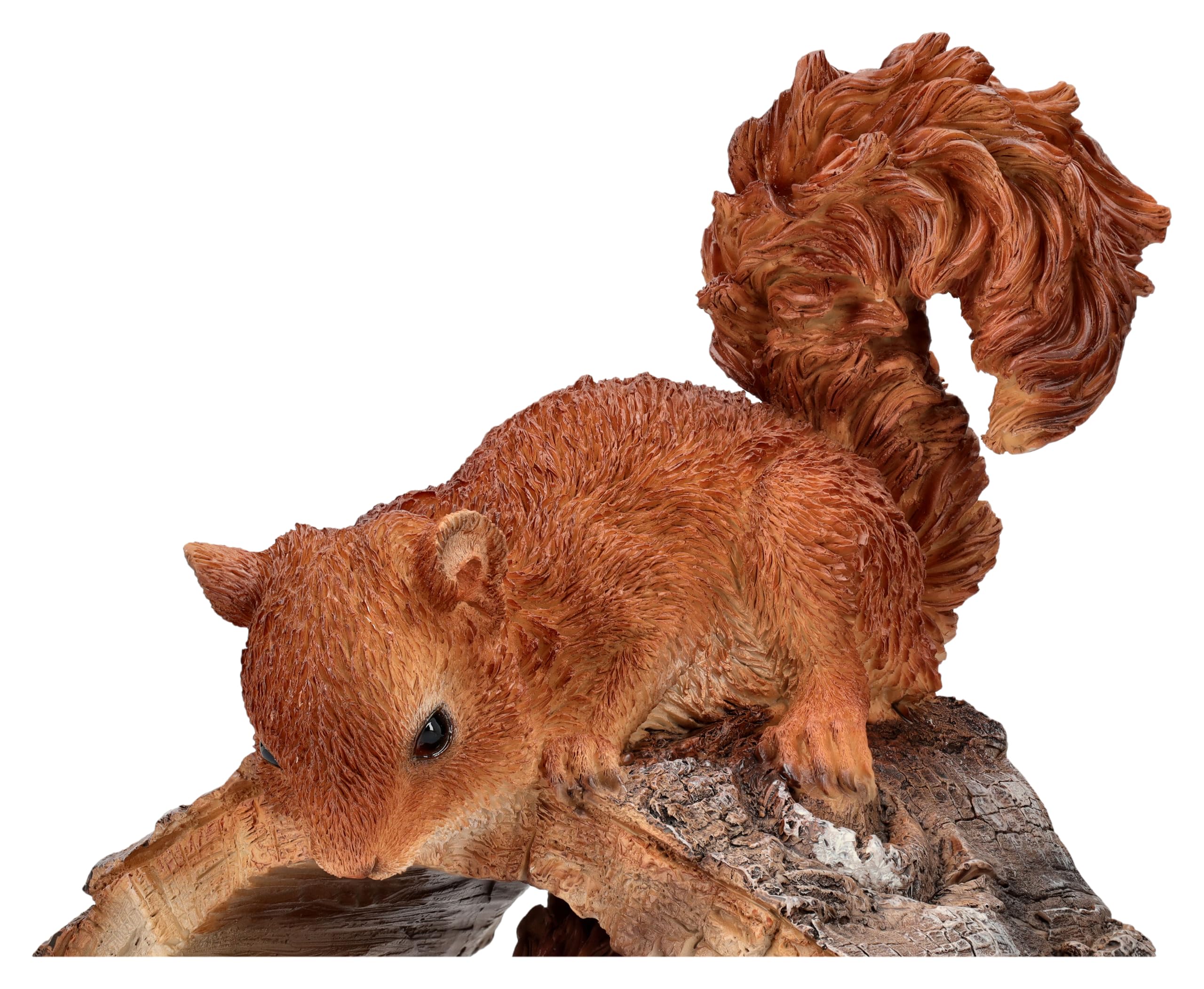 Gartenfigur Eichhörnchen Paar spielend – Lebensechte HotAnt Tierfigur, 23 cm, wetterfest & handbemalt