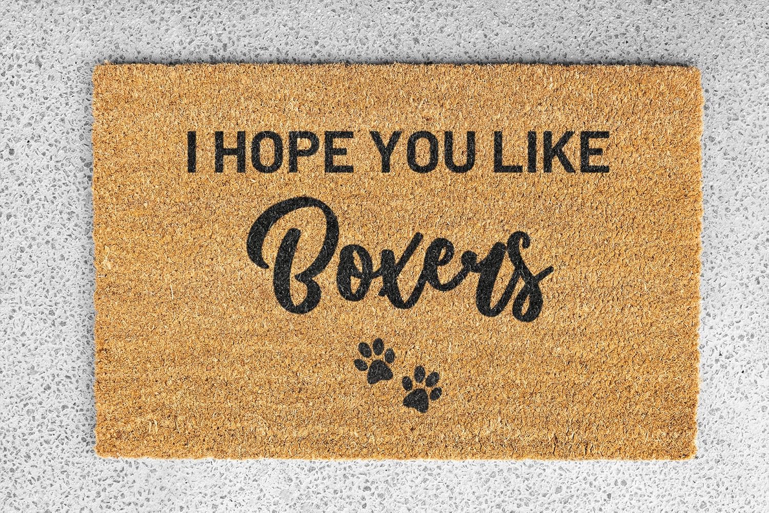 Generic Boxer Door mat - I Hope You Like Boxers - Doormat - Welcome Mat - Dog Door mat - Gift for Boxer Owner, Onesize
